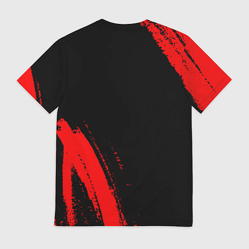 Мужская футболка Galatasaray - red gradient вертикально / 3D-принт – фото 2
