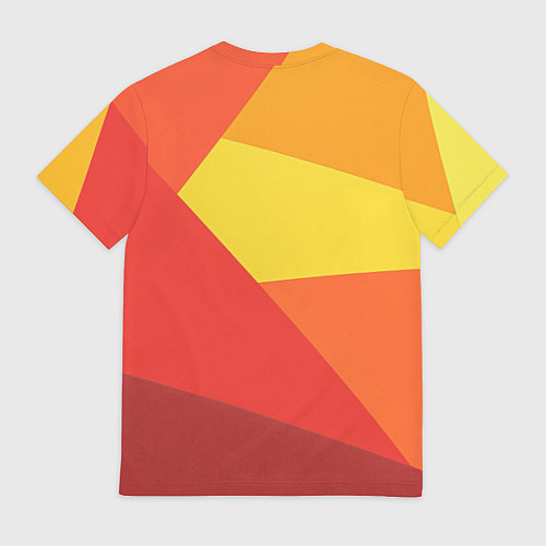 Мужская футболка Яркие треугольники / 3D-принт – фото 2