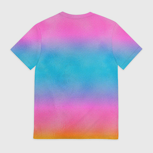 Мужская футболка Inzoi розово-голубой фон / 3D-принт – фото 2