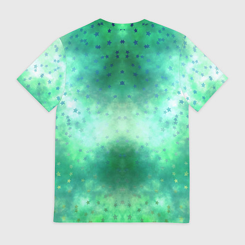 Мужская футболка Inzoi белый логотип на зеленом фоне / 3D-принт – фото 2