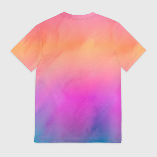 Мужская футболка Inzoi розово-оранжевый фон / 3D-принт – фото 2