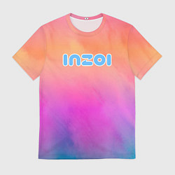 Футболка мужская Inzoi розово-оранжевый фон, цвет: 3D-принт