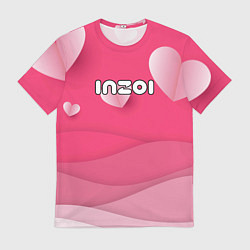 Футболка мужская Inzoi розовые сердечки, цвет: 3D-принт