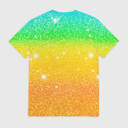 Мужская футболка Inzoi зелено-желтый фон / 3D-принт – фото 2