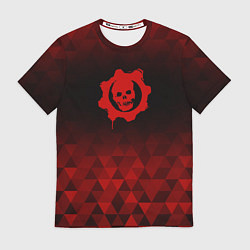 Футболка мужская Gears of War red poly, цвет: 3D-принт