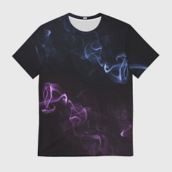 Мужская футболка Color black blue pink