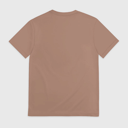 Мужская футболка Цвет 2025 года Пантон Мокко Мусс / 3D-принт – фото 2