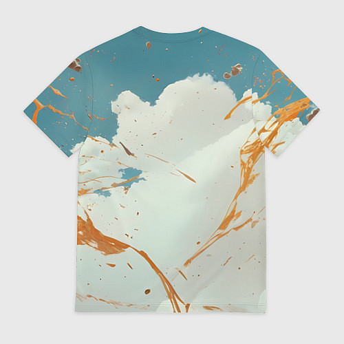 Мужская футболка Скелет в облаках из космоса / 3D-принт – фото 2