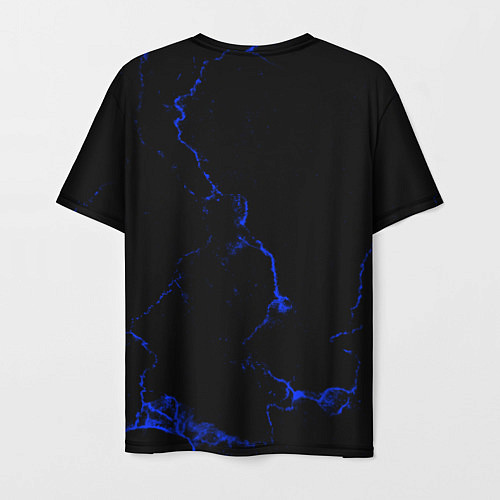 Мужская футболка Color black blue / 3D-принт – фото 2