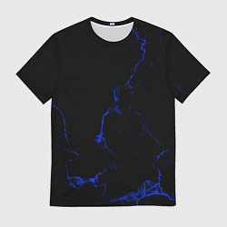 Мужская футболка Color black blue