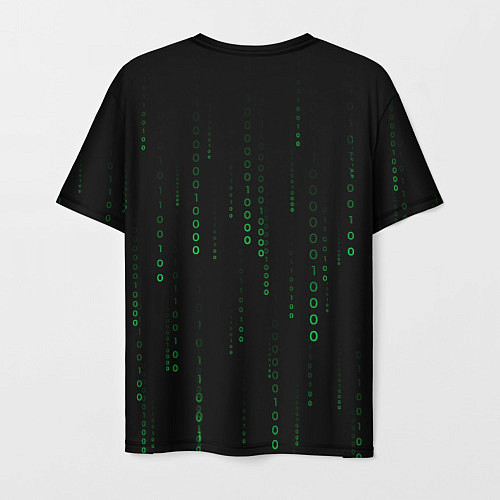 Мужская футболка Color black green / 3D-принт – фото 2