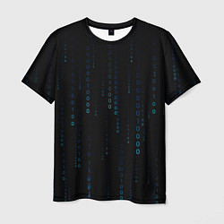 Футболка мужская Color black blue, цвет: 3D-принт