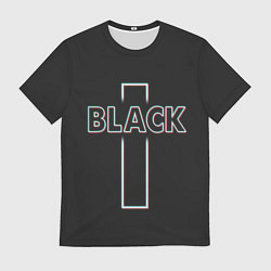 Футболка мужская Black - cross, цвет: 3D-принт