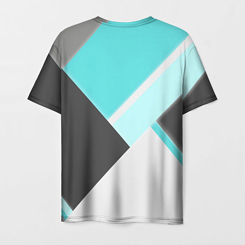 Мужская футболка Color black blue / 3D-принт – фото 2