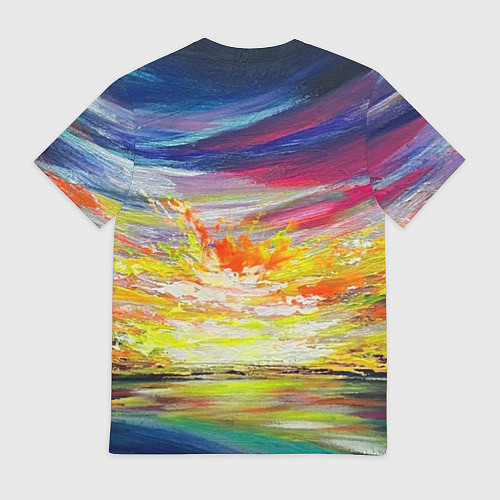Мужская футболка Scarlet rays of sunset / 3D-принт – фото 2