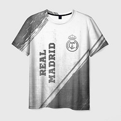 Футболка мужская Real Madrid - white gradient вертикально, цвет: 3D-принт