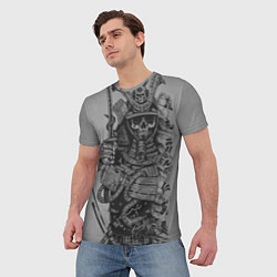 Футболка мужская Мертвый самурай призрак, цвет: 3D-принт — фото 2