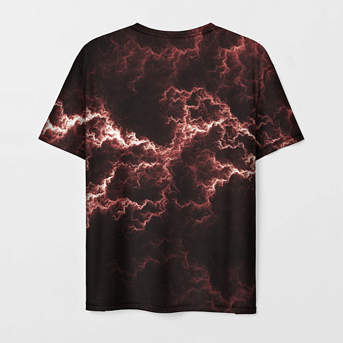 Мужская футболка Lightning red / 3D-принт – фото 2