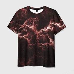 Футболка мужская Lightning red, цвет: 3D-принт