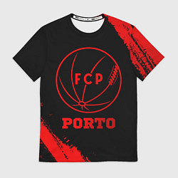 Футболка мужская Porto - red gradient, цвет: 3D-принт