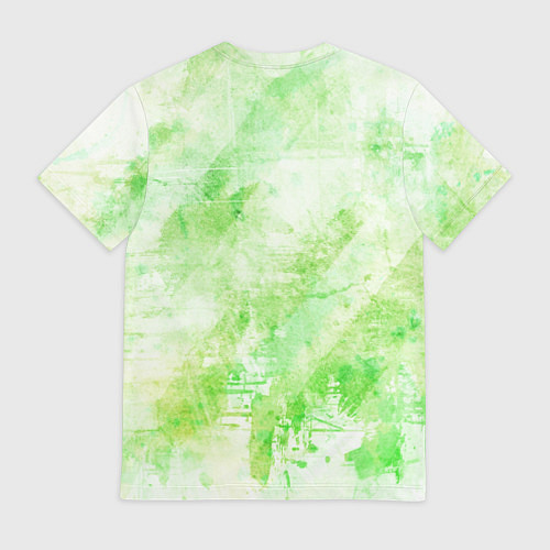 Мужская футболка Абстракция - light green atom / 3D-принт – фото 2