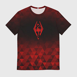 Футболка мужская Skyrim red poly, цвет: 3D-принт