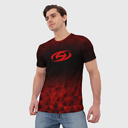 Футболка мужская Ateez red poly, цвет: 3D-принт — фото 2