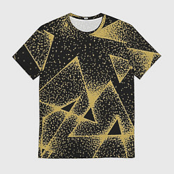 Мужская футболка Triangle yellow with dots