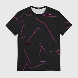 Футболка мужская Color pink line, цвет: 3D-принт