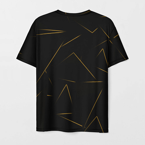Мужская футболка Color yellow line / 3D-принт – фото 2