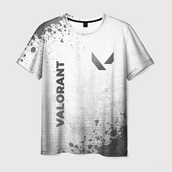 Футболка мужская Valorant - white gradient вертикально, цвет: 3D-принт