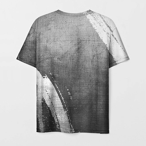 Мужская футболка Skillet - grey gradient вертикально / 3D-принт – фото 2