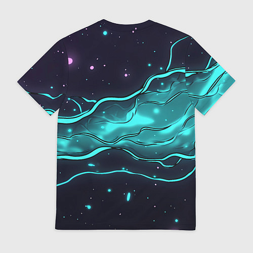 Мужская футболка Россия - березовая абстракция / 3D-принт – фото 2