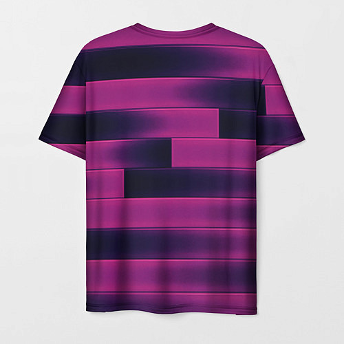 Мужская футболка Color pink square / 3D-принт – фото 2