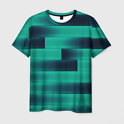 Футболка мужская Color light blue square, цвет: 3D-принт