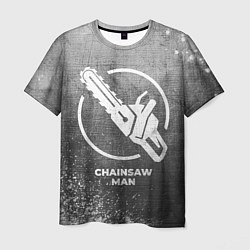 Футболка мужская Chainsaw Man - grey gradient, цвет: 3D-принт
