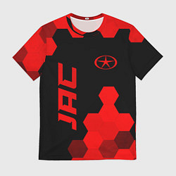 Мужская футболка JAC - red gradient вертикально