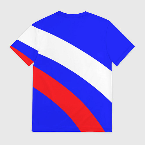 Мужская футболка Россия с гербом и цветами флага / 3D-принт – фото 2