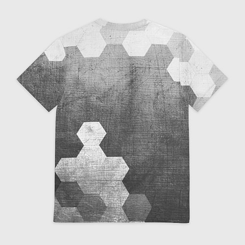 Мужская футболка Fiat - grey gradient вертикально / 3D-принт – фото 2