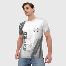 Футболка мужская Exeed - white gradient вертикально, цвет: 3D-принт — фото 2