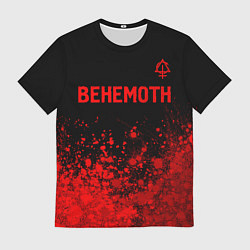 Футболка мужская Behemoth - red gradient посередине, цвет: 3D-принт