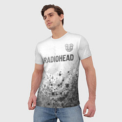 Футболка мужская Radiohead - white gradient посередине, цвет: 3D-принт — фото 2