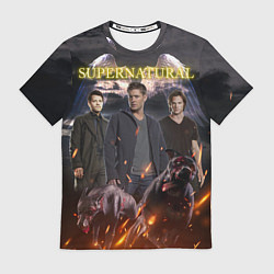 Футболка мужская Supernatural - true hunters, цвет: 3D-принт