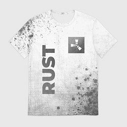 Футболка мужская Rust - white gradient вертикально, цвет: 3D-принт