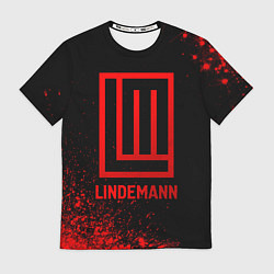 Футболка мужская Lindemann - red gradient, цвет: 3D-принт