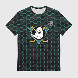 Мужская футболка Анахайм Дакс - черные соты