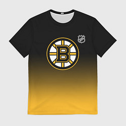Мужская футболка Бостон Брюинз - градиент