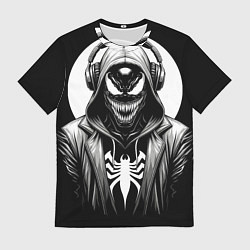 Футболка мужская Venom black, цвет: 3D-принт