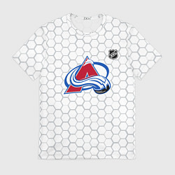 Мужская футболка Колорадо Эвеланш - белые соты