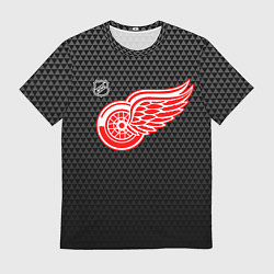 Мужская футболка Детройт Ред Уингз - черные треугольники